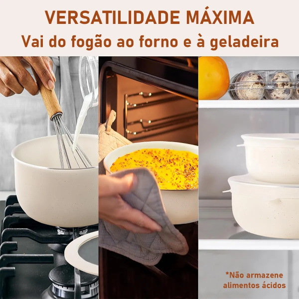 Conjunto de Panelas Fortune 18 peças